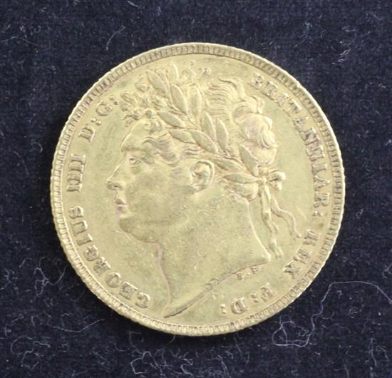 A George IV gold sovereign, 1822,